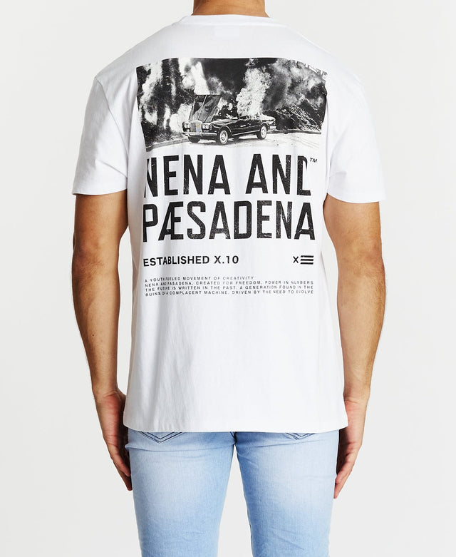 Nena & Pasadena Static Relaxed T-Shirt White