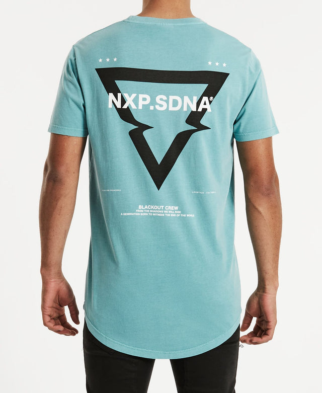 Nena & Pasadena Thriller Cape Back T-Shirt Pigment Aqua