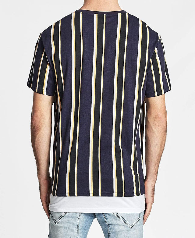 Nena & Pasadena Trap Relaxed Fit T-Shirt Multi Coloured Stripe