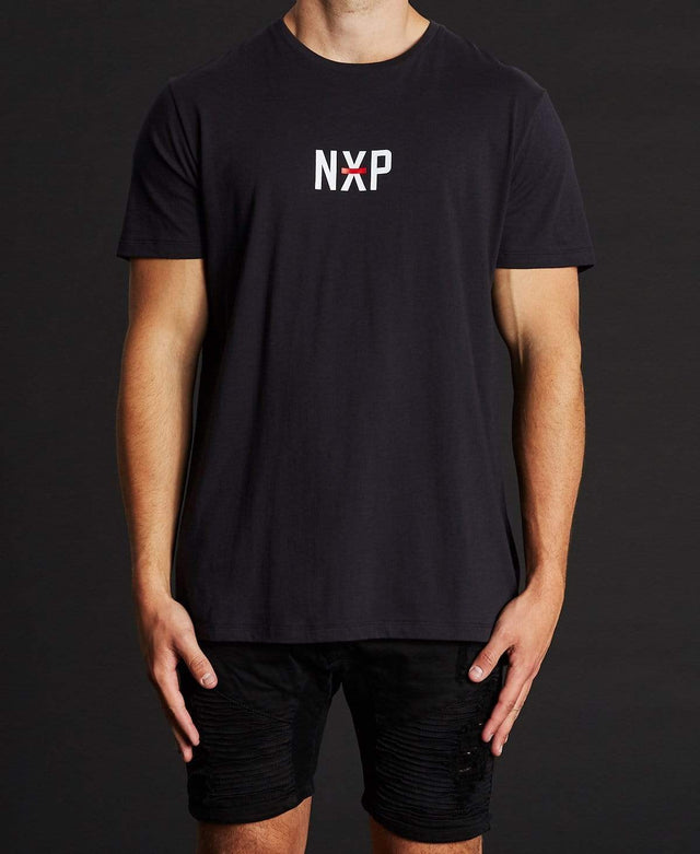 Nena & Pasadena Unscarred Scoop Back T-Shirt Jet Black