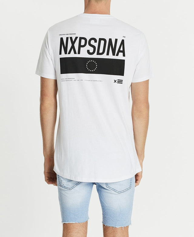 Nena & Pasadena Volatile Scoop Back T-Shirt White