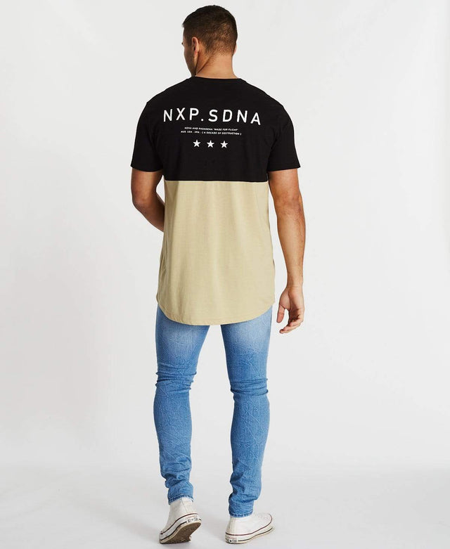 Nena & Pasadena Worldwide Scoop Back T-Shirt Jet Black