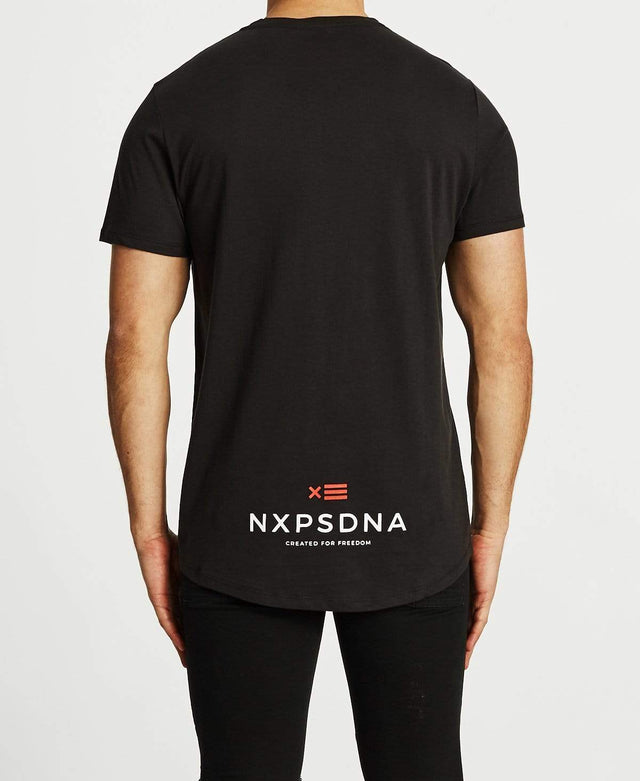 Nena & Pasadena Young Blood Standard Scoop Back T-Shirt Jet Black