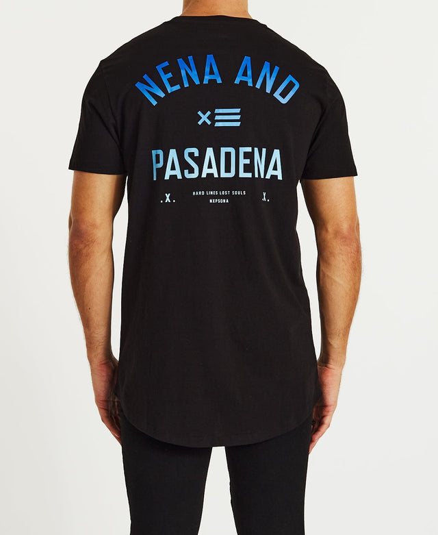 Nena & Pasadena Zone Cape Back T-Shirt Jet Black