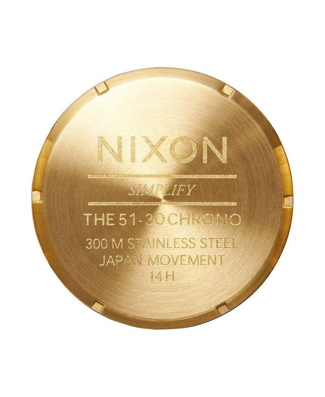 Nixon 51-30 Chrono All Gold/Black Gold Watch