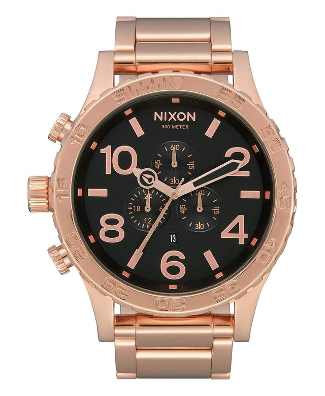 Nixon 51-30 Chrono All Rose Gold/Black Watch