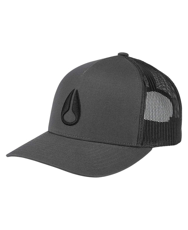 Nixon Iconed Trucker Hat Charcoal/Black