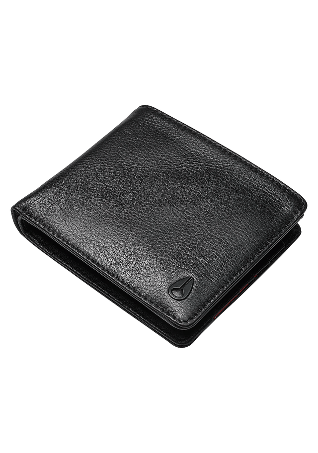 Nixon Pass Leather Coin Wallet Black