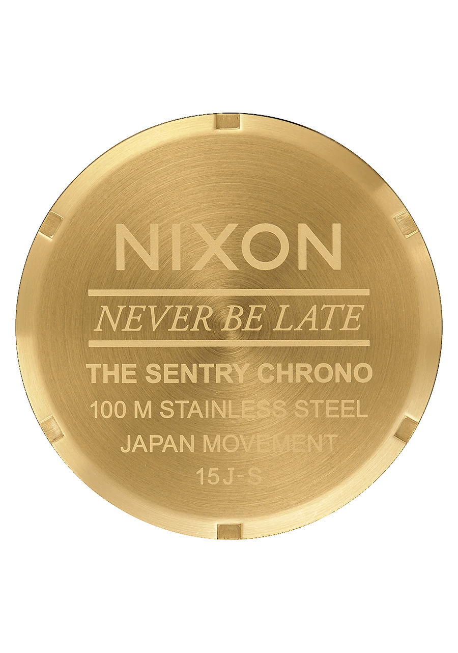 Nixon never be late cheap the sentry 100m stainless steel