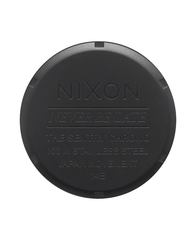 Nixon Sentry Chrono Watch All Matte Black/Polished Black