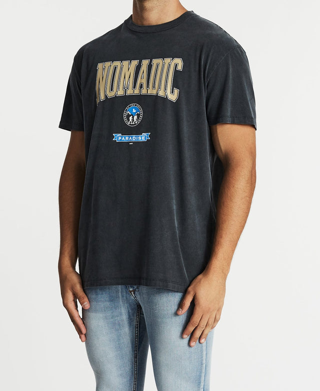 Nomadic College Standard Fit T-Shirt Pigment Asphalt