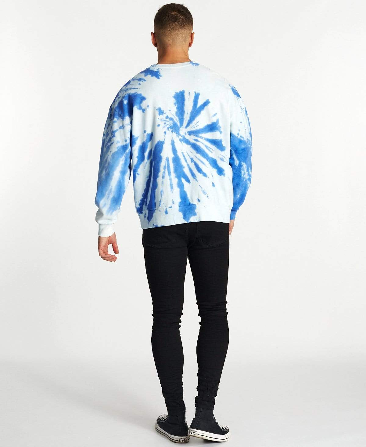 Continuous Relaxed Jumper Tie Dye Blue Neverland Store