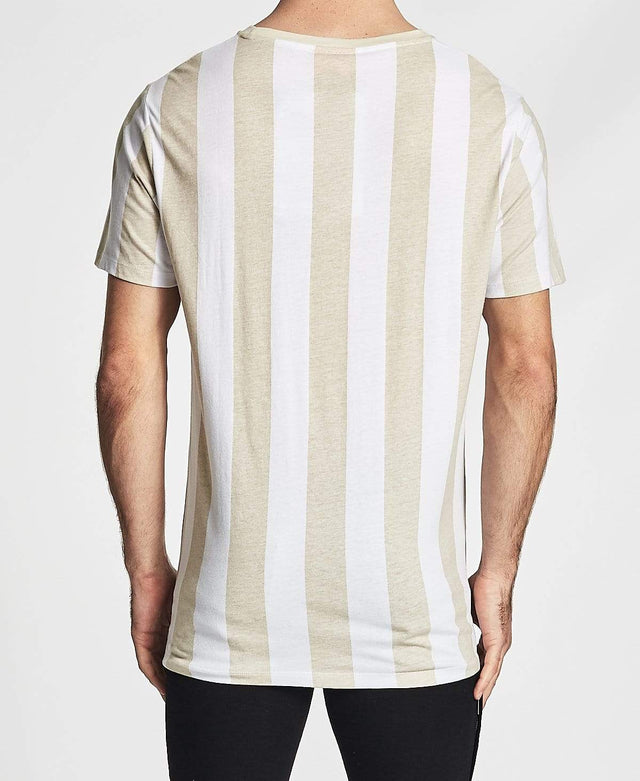 Nomadic Cool Off Standard T-Shirt White/Sand Stripe