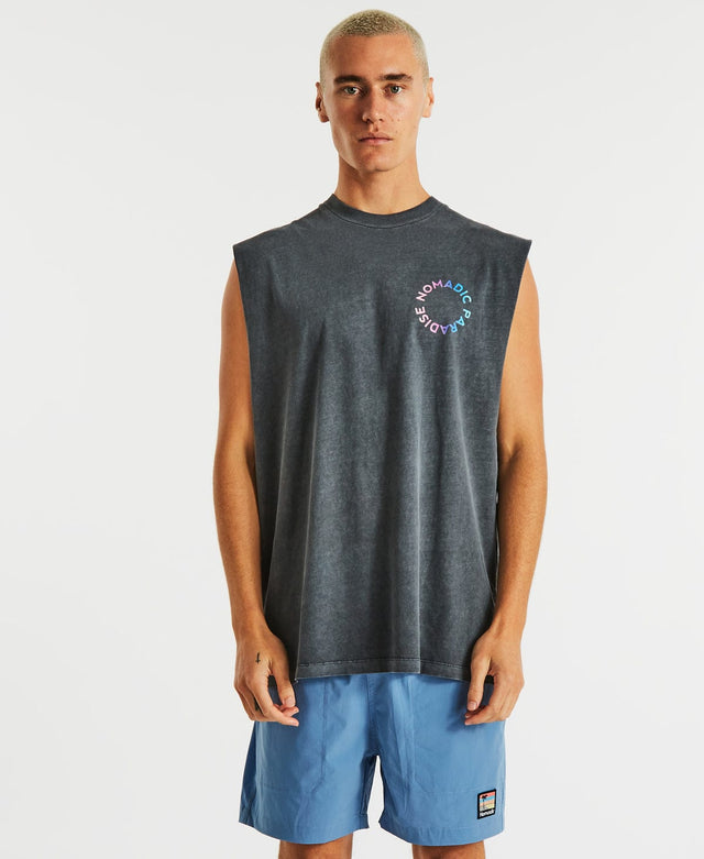 Nomadic Cotton Candy Relaxed Muscle Tee Pigment Asphalt