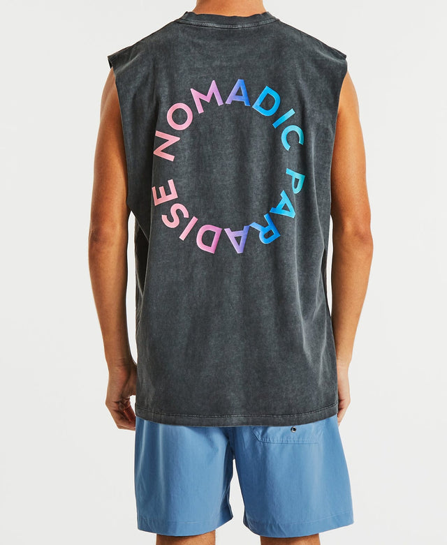 Nomadic Cotton Candy Relaxed Muscle Tee Pigment Asphalt