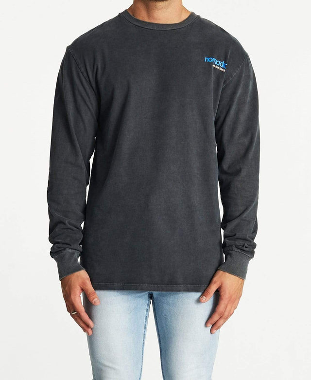 Nomadic Fearsome Relaxed Long Sleeve T-Shirt Pigment Asphalt