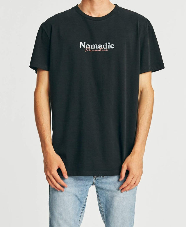 Nomadic Flamingo Standard T-Shirt Jet Black