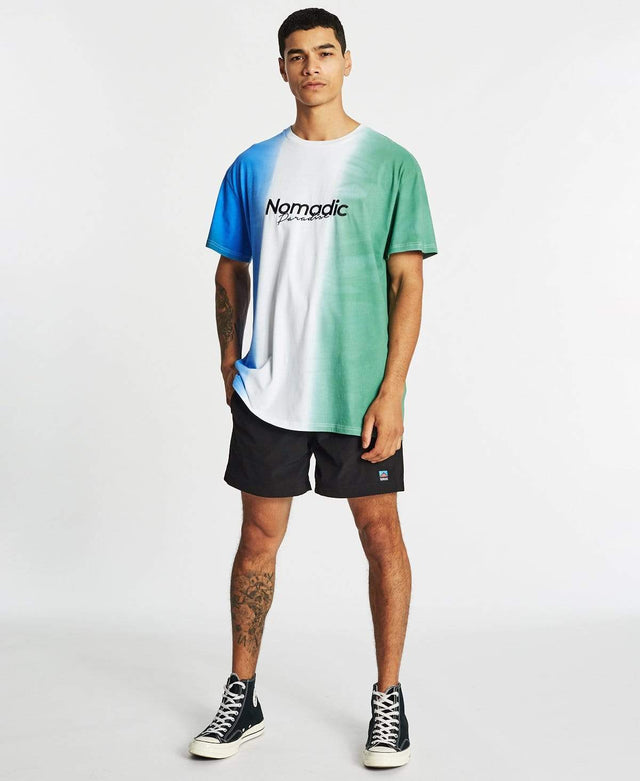 Nomadic Hide Out Relaxed T-Shirt Blue/White/Teal