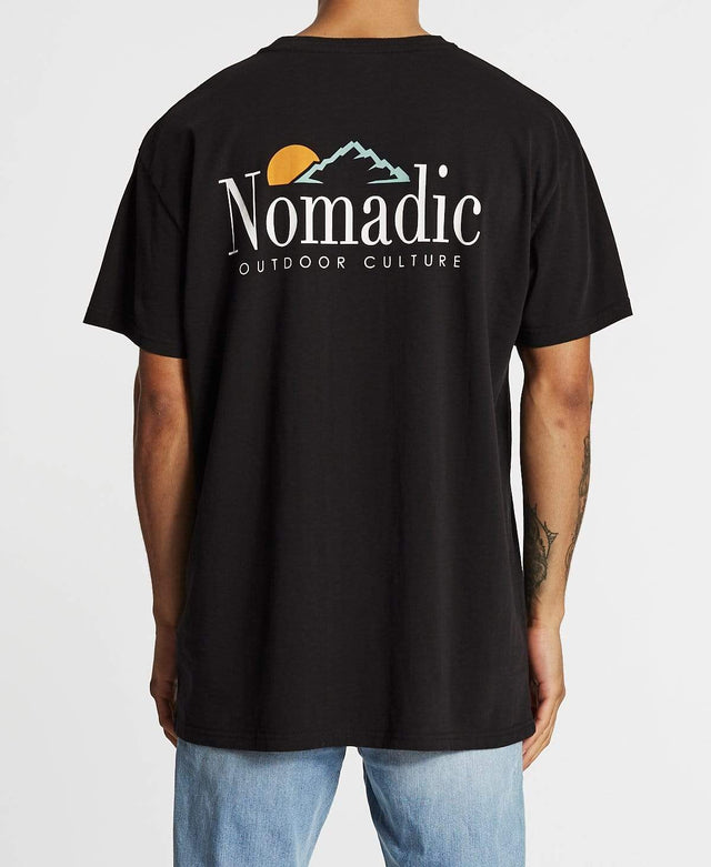Nomadic Hillside Custom Fit T-Shirt Jet Black