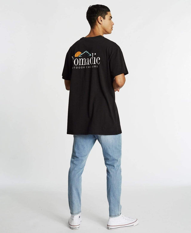 Nomadic Hillside Custom Fit T-Shirt Jet Black