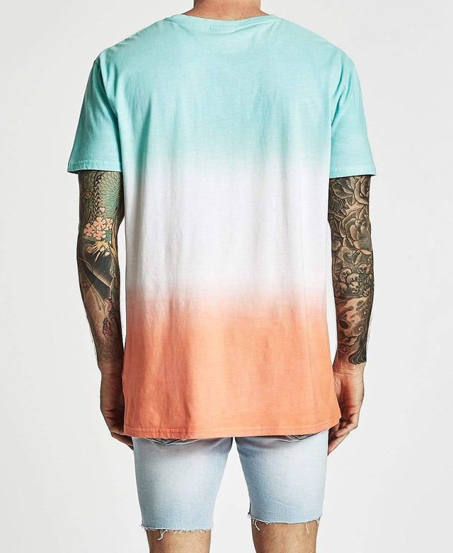 Nomadic Horizon Relaxed Fit T-Shirt Baby Blue/Baby Pink