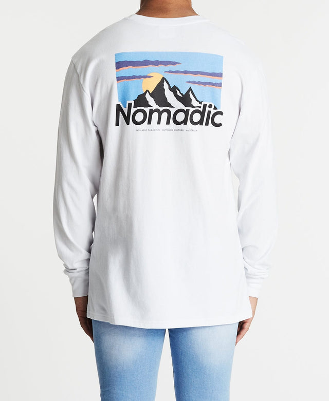Nomadic Ice Cold Relaxed Long Sleeve T-Shirt White