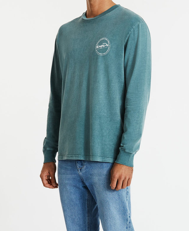 Nomadic Intentions Relaxed Long Sleeve T-Shirt Pigment Sea