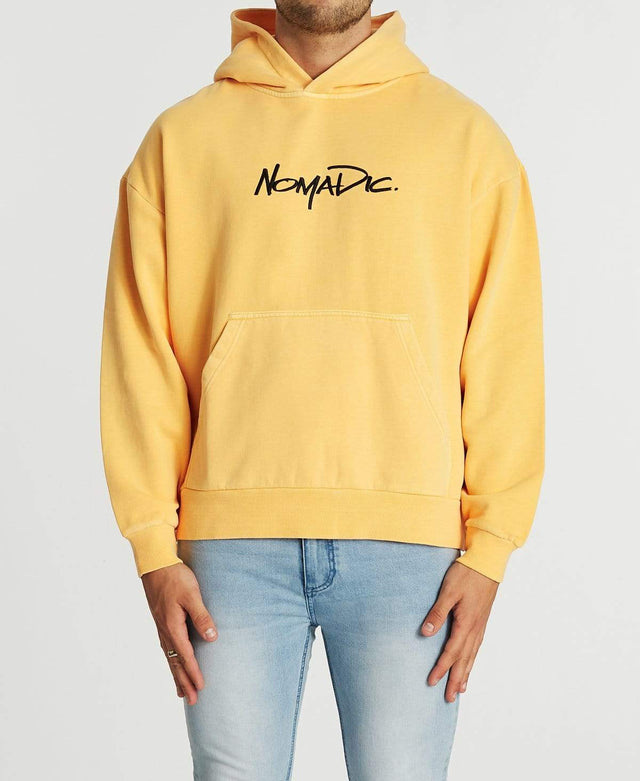 Nomadic Lets Go Relaxed Hoodie Pigment Marigold