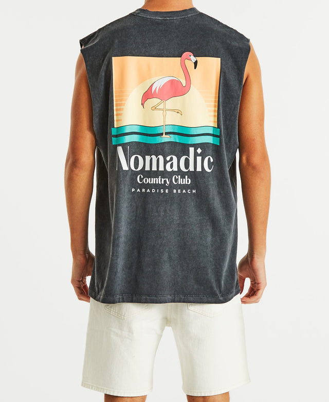 Nomadic Luck Relaxed Muscle Tee Pigment Asphalt