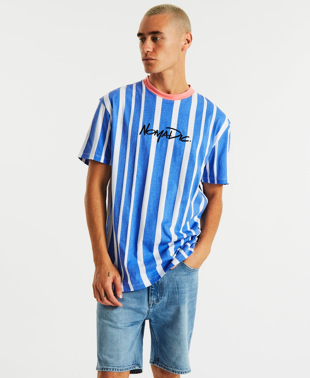 Nomadic Repeat Relaxed T-Shirt Blue Stripe
