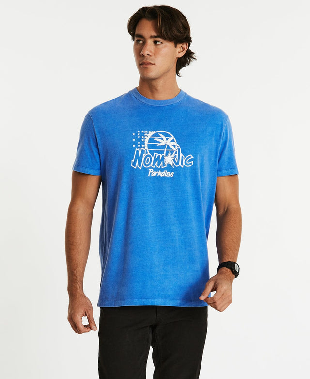 Nomadic Smiles Relaxed T-Shirt Pigment Blue