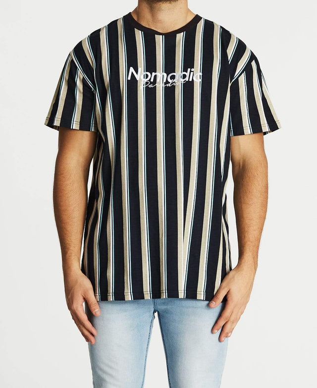 Nomadic Southern Relaxed T-Shirt Multi Coloured Stripe