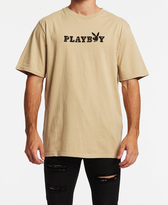 Playboy Bunny O T-Shirt Khaki