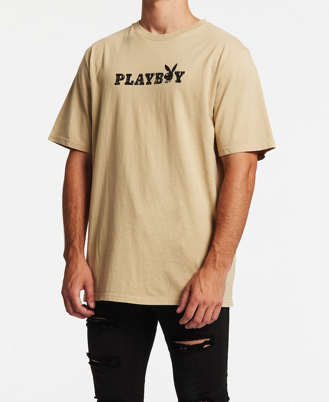 Playboy Bunny O T-Shirt Khaki