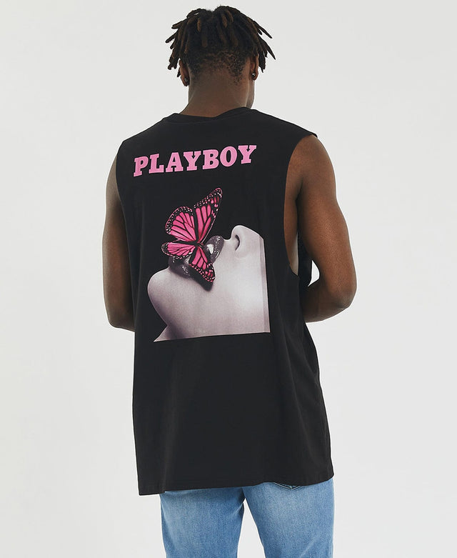 Playboy Playboy 2019 Recolour Muscle Tee Black