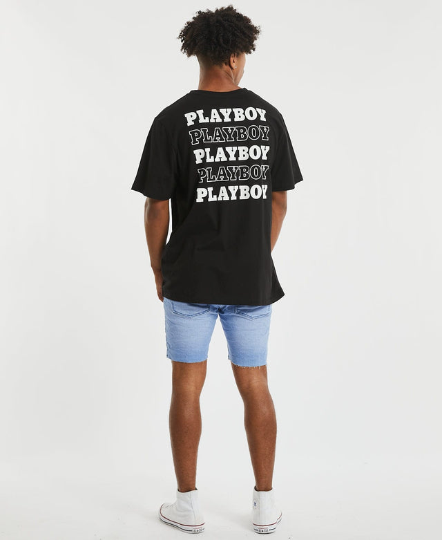 Playboy Playboy Stack Original Fit T-Shirt Black