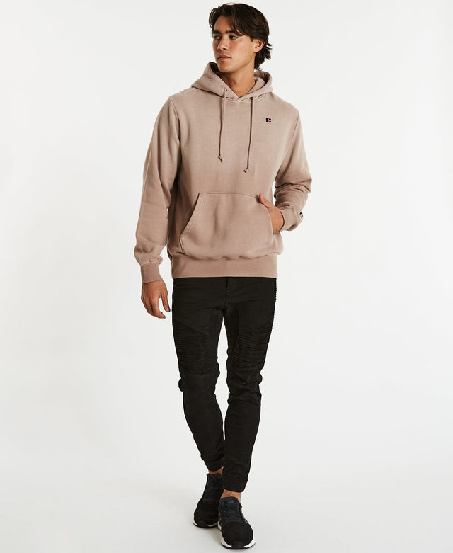 Russell Athletic FADE HOODIE - Smoothie RED