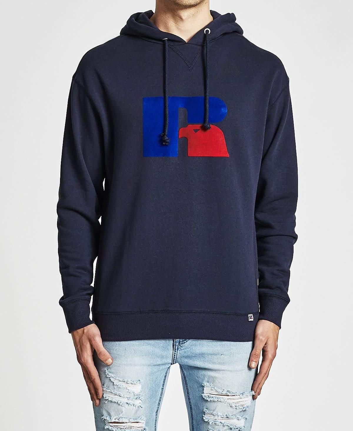 Mike Flock Logo Hoodie Navy – Neverland Store