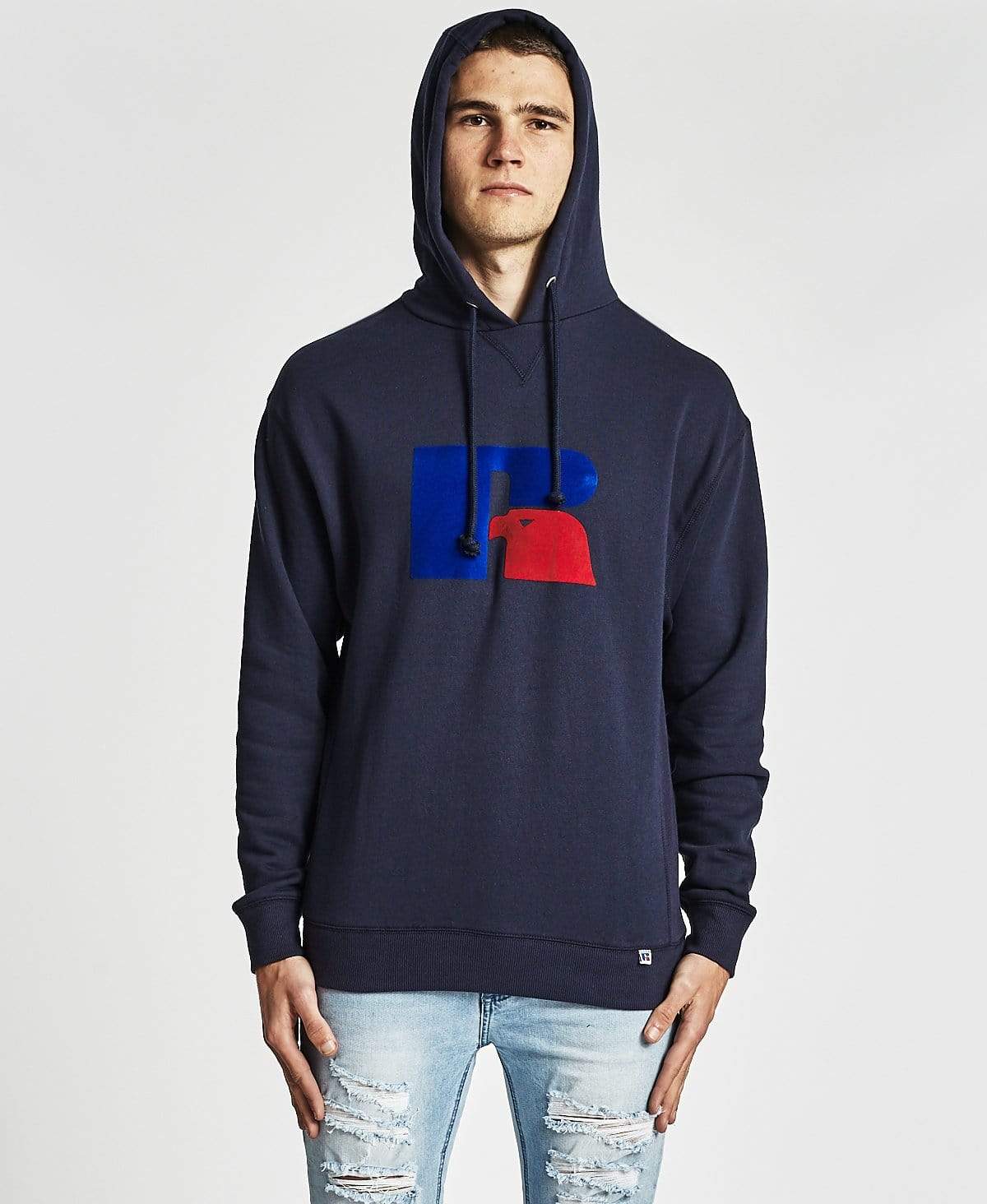 Mike Flock Logo Hoodie Navy – Neverland Store