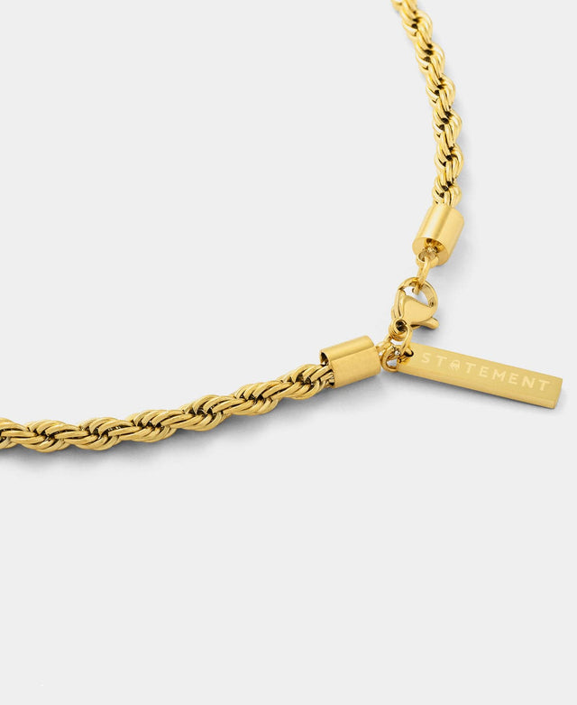 Statement Rope Chain Gold Necklace 4mm