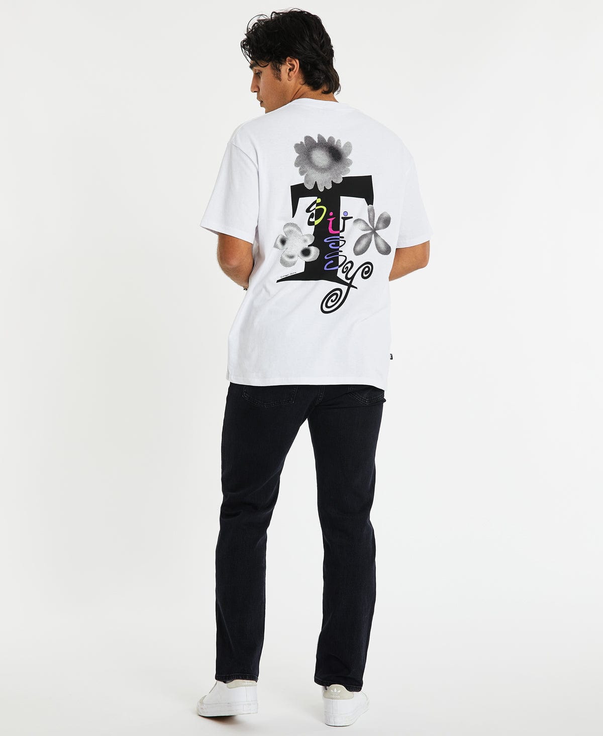 stussy acid flowers tee