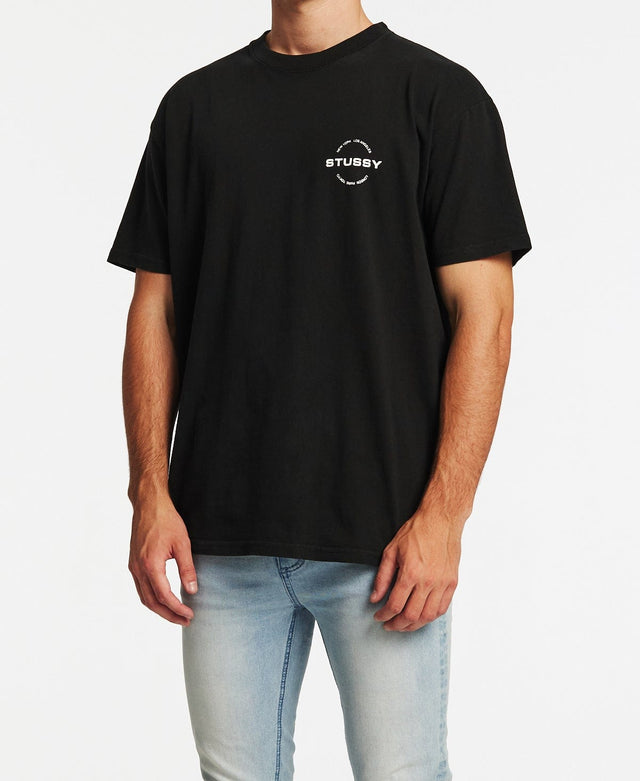 Stussy City Circle T-Shirt Pigment Black