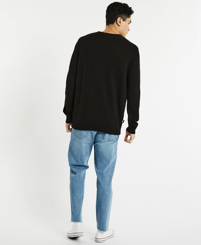 Dice Knit Crew Jumper Black – Neverland Store