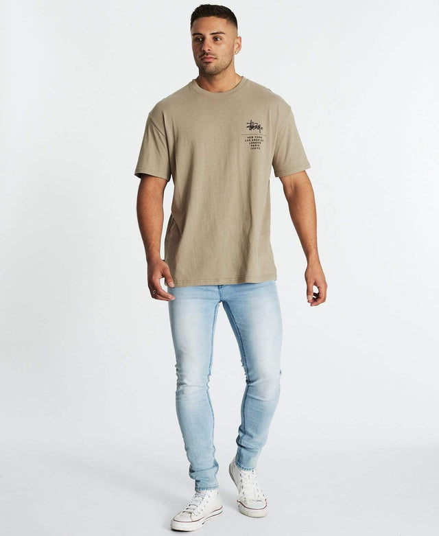 Stussy Left Chest City Stack T-Shirt Atmosphere