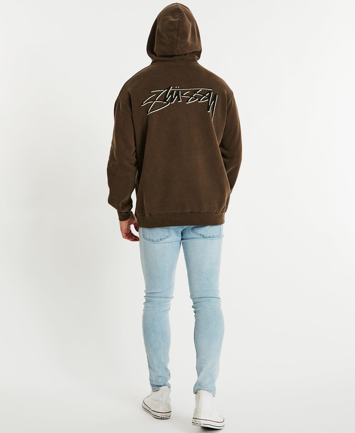 Denim exchange discount stussy hoodie