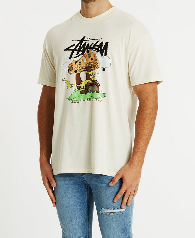 Stussy Something's Cooking 50/50 SS T-Shirt Pigment Cream