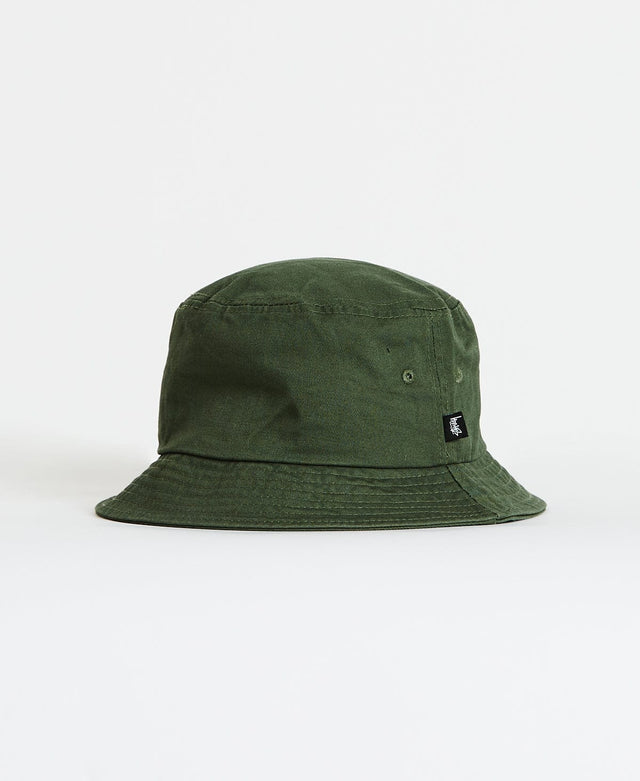 Stussy Stock Shadow Bucket Hat Forest Green