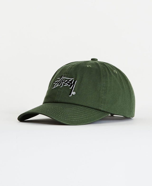 Stussy Stock Shadow Low Pro Cap Forest Green
