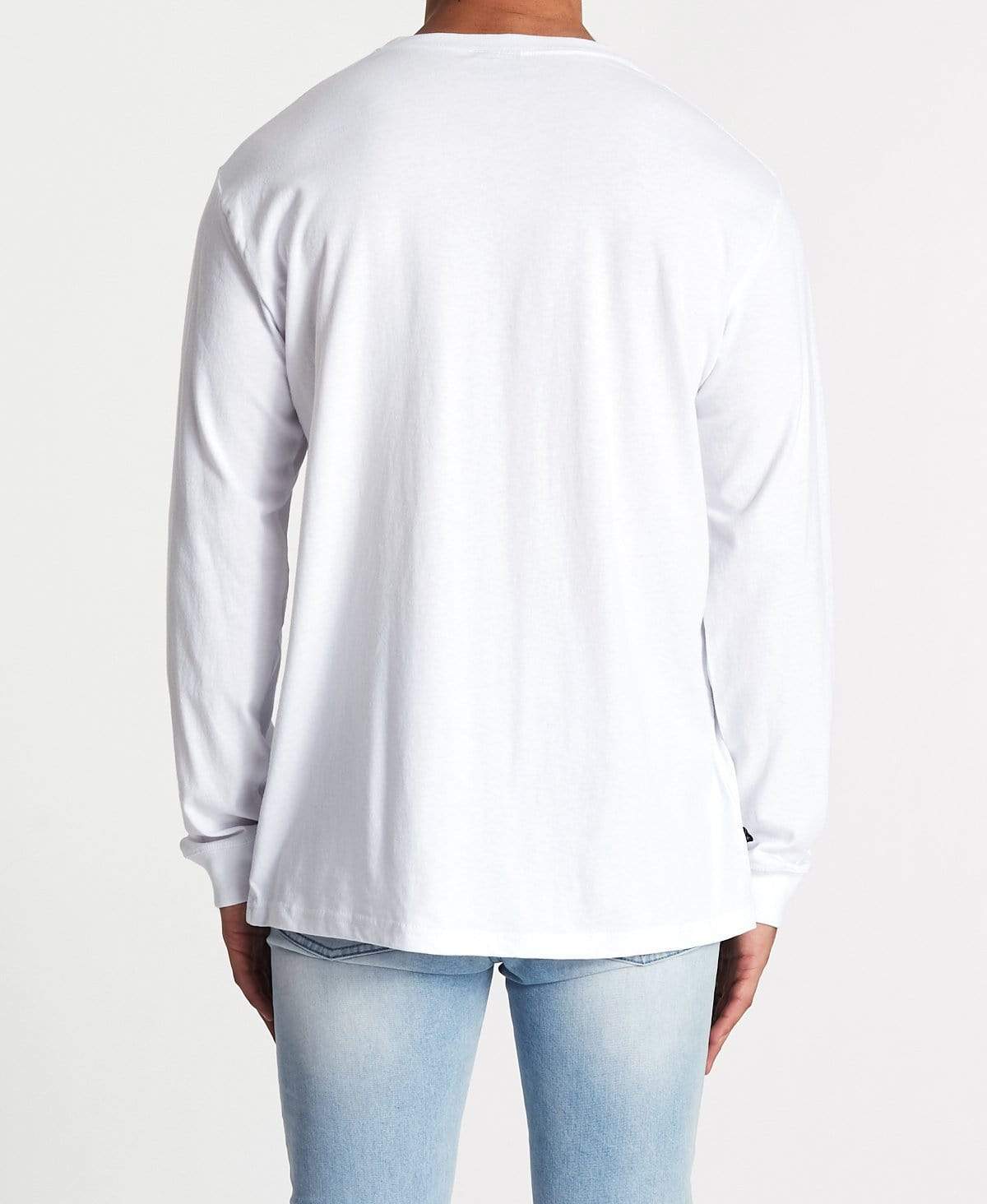 Stussy Design Long Sleeve T Shirt Solid White Neverland Store