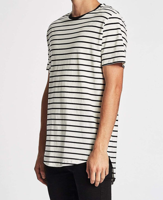 Sushi Radio Baseball T-Shirt Black/White Stripe